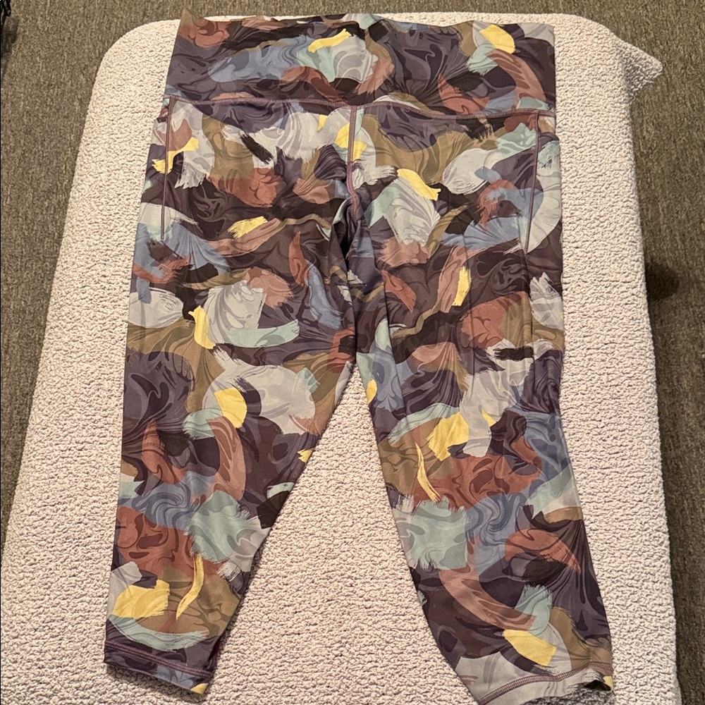 Athleta Multicolor Patterned Leggings